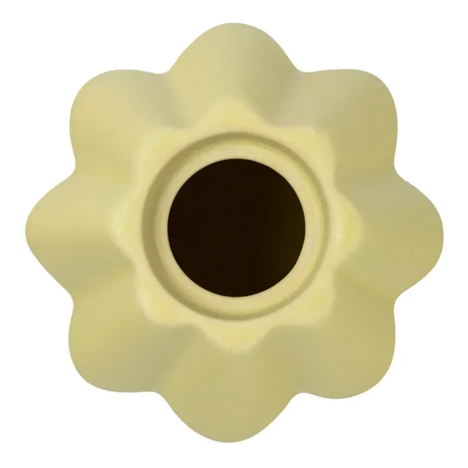 Birgit maljakko/kynttilälyhty 14 cm, Pale Yellow