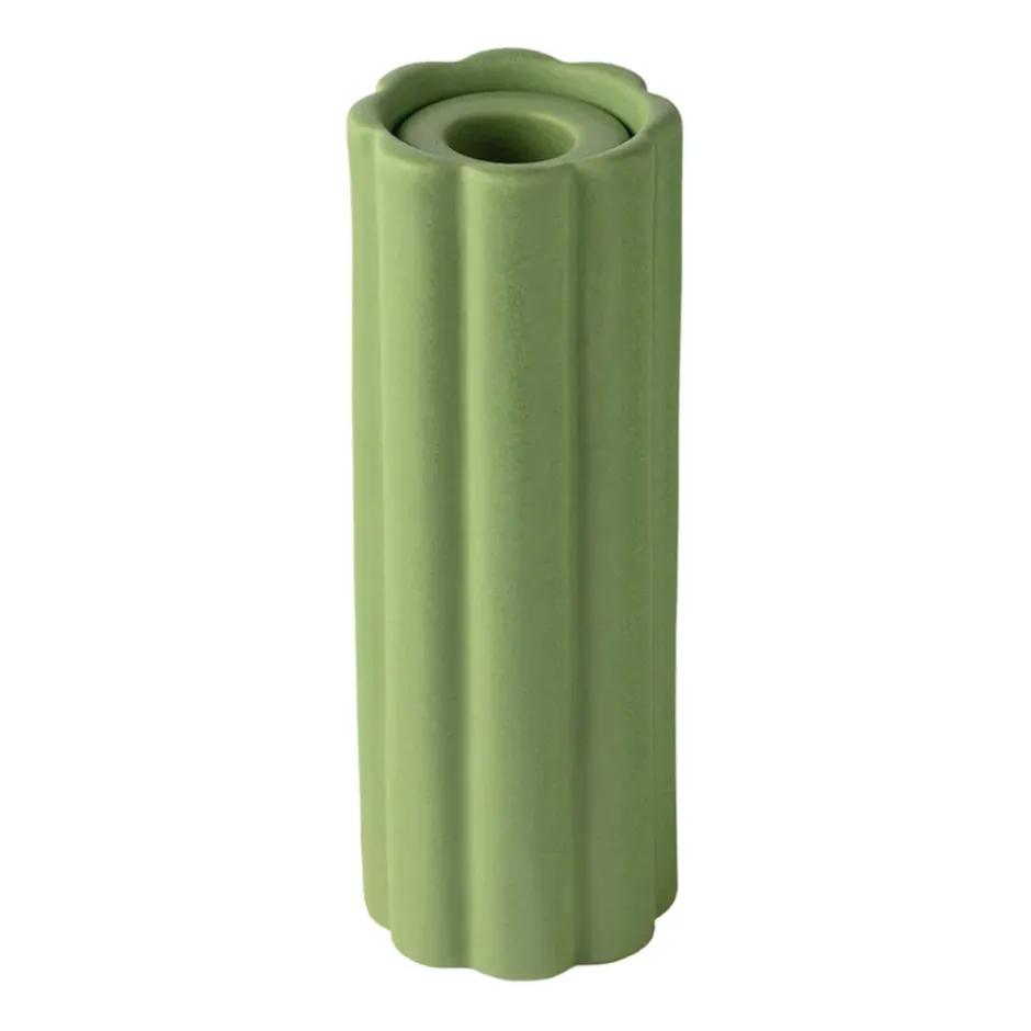 Birgit maljakko/kynttilälyhty 17 cm, Olive