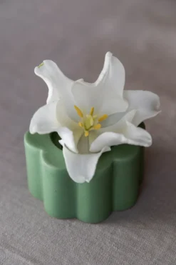 Birgit maljakko/kynttilänjalka 5 cm, Olive