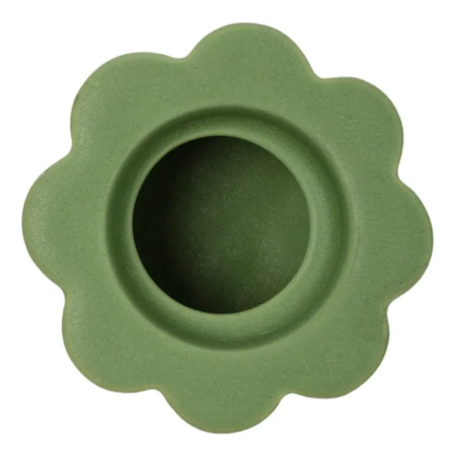 Birgit maljakko/kynttilänjalka 5 cm, Olive