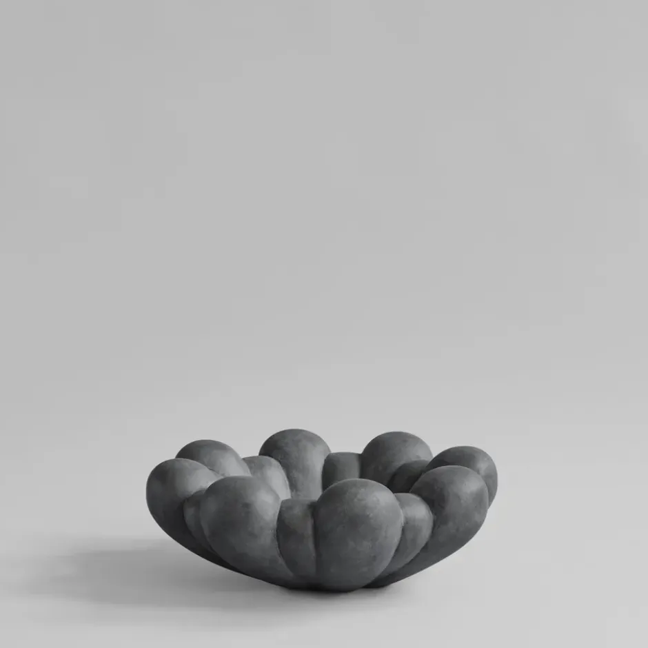 Bloom tray -kulho suuri, Tummanharmaa