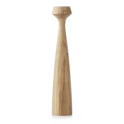 Blossom Lily -kynttilänjalka 24,5 cm, Oiled oak