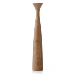 Blossom Rose -kynttilänjalka 29 cm, Oiled oak