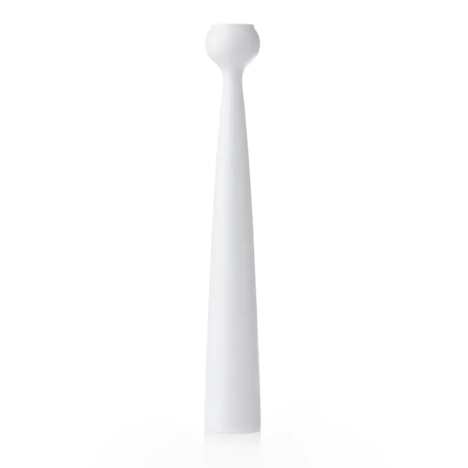 Blossom Tulip -kynttilänjalka 33,5 cm, White
