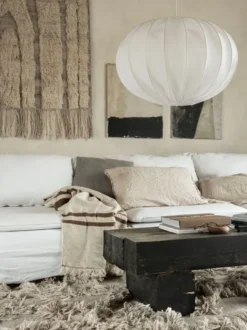 Boll 65 linen lampunvarjostin, White