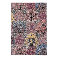 Botanic Garden -keittiöpyyhe 40 x 70 cm, Vaaleanpunaruskea