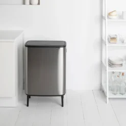 Bo touch bin high 2x30 L, Mattaharjattu teräs
