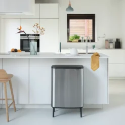 Bo touch bin high 2x30 L, Mattaharjattu teräs