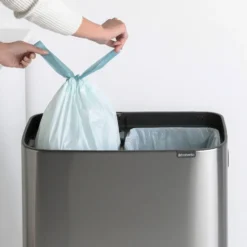 Bo touch bin high 2x30 L, Mattaharjattu teräs