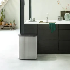 Bo touch bin 2x30 L, Mattaharjattu teräs