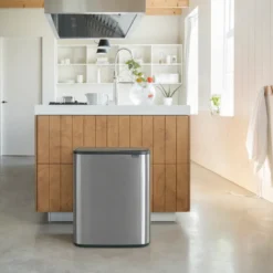Bo touch bin 2x30 L, Mattaharjattu teräs
