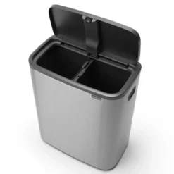 Bo touch bin 2x30 L, Mattaharjattu teräs