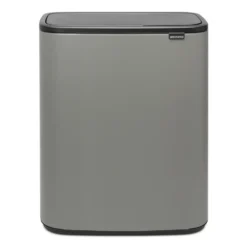 Bo touch bin 2x30 L, Mineral concrete grey