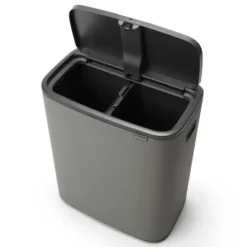 Bo touch bin 2x30 L, Mineral concrete grey