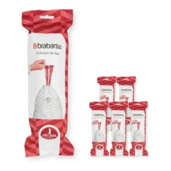 Brabantia PerfectFit roskapussi 120 pussia, Malli J, 20-25 l