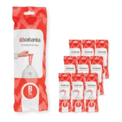 Brabantia PerfectFit roskapussi 200 pussia, Malli b, 5 l
