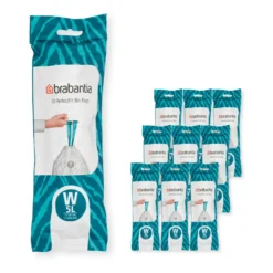 Brabantia PerfectFit roskapussi 200 pussia, Malli W, 5 l