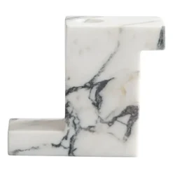 Brick korkea kynttilänjalka 10,5 x 12,5 cm, Calacatta
