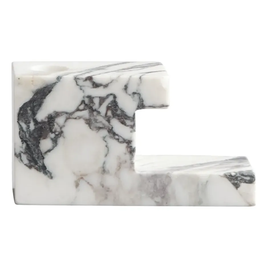 Brick matala kynttilänjalka 7,5 x 14 cm, Calacatta