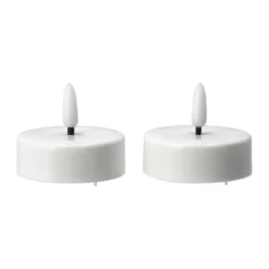 Bright lämpökynttilä LED Ø 5,8 cm 2-pakkaus, White