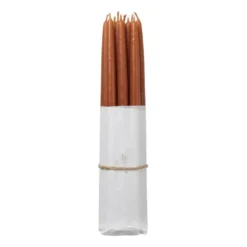 Broste Copenhagen -antiikkikynttilä kastettu 10-pakkaus, Terracotta