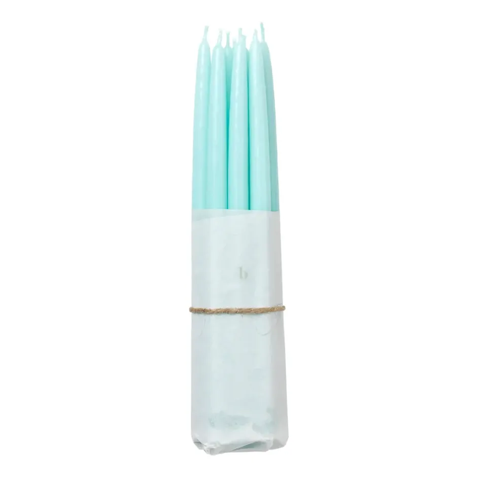 Broste Copenhagen -antiikkikynttilä kastettu 10-pakkaus, Mint green
