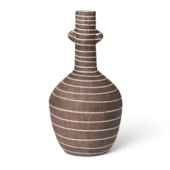 Brura maljakko 32 cm, Coffee-white