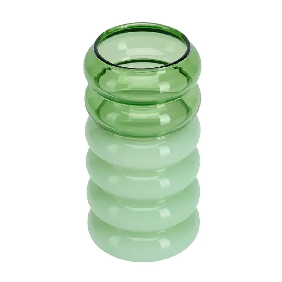 Bubble 2-in-1 vaasi ja kynttilänjalka 13,5 cm, Green
