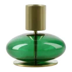 Bubble kynttilänjalka 8 cm, Vihreä