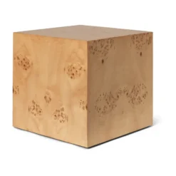 Burl Cube sivupöytä 40x40 cm, Natural