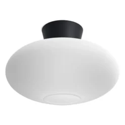 Bvillao kattovalo XL opaalilasi Ø38 cm, Mattamusta