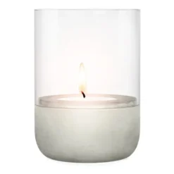 Calma kynttilälyhty Ø 10 cm, Light grey