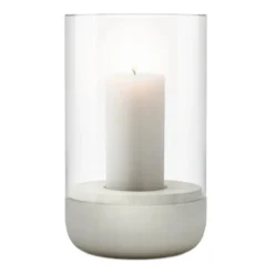 Calma kynttilälyhty Ø12 cm, Light grey