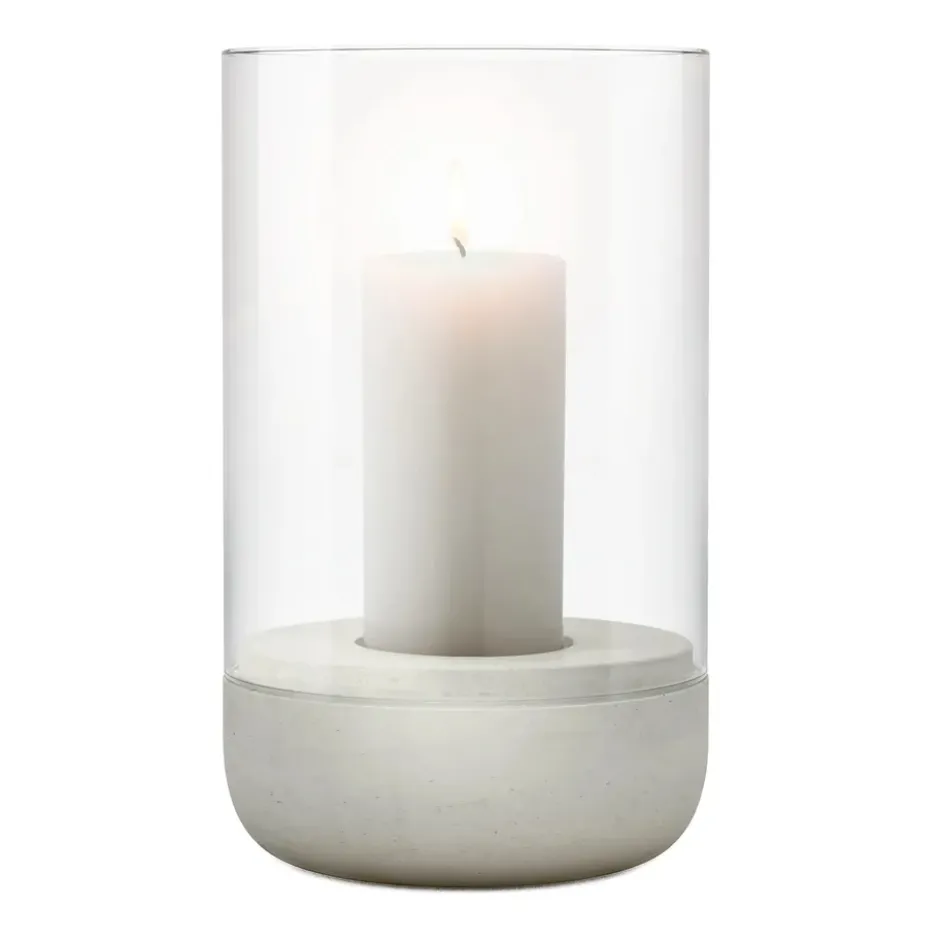 Calma kynttilälyhty Ø12 cm, Light grey