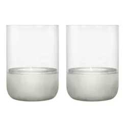 Calma kynttilälyhty Ø 7 cm 2-pakkaus, Light grey
