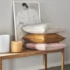 Calm tyynyliina pellava 50x50 cm, Dusty Rose