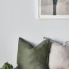 Calm tyynyliina pellava 50x50 cm, Forest Green