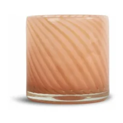 Calore kynttilälyhty-maljakko M Ø15 cm, Vaaleanpunainen-beige