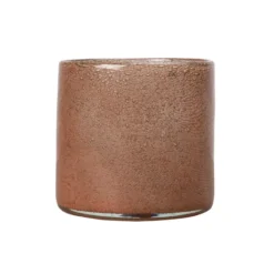 Calore kynttilälyhty-maljakko M Ø15 cm, Rusty red