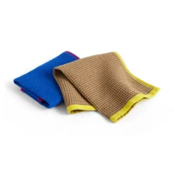 Canteen tiskirätti 31 x 31 cm 2-pakkaus, Blue/fuchsia-Beige/yellow