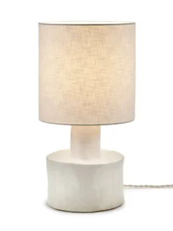 Catherine pöytävalaisin 47 cm, White matt-white