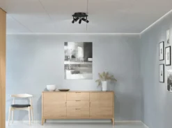 Cato pyöreä kattospottivalaisin 5, Mattamusta