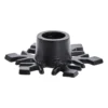 Caville kynttilänjalka lumihiutale 9,5 cm, black