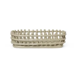 Ceramic letitetty kori soikea 15x30 cm, Cashmere
