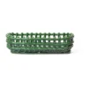 Ceramic letitetty kori soikea 15x30 cm, Emerald Green