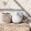 Ceramic punottu kori Ø 23,5 cm, Off white
