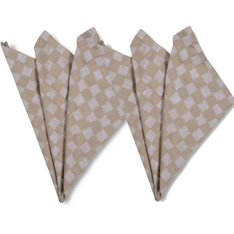 Checki kangasservetti 2-pakkaus, Beige