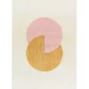 Circles-villamatto, vaaleanpunainen, 200x300 cm
