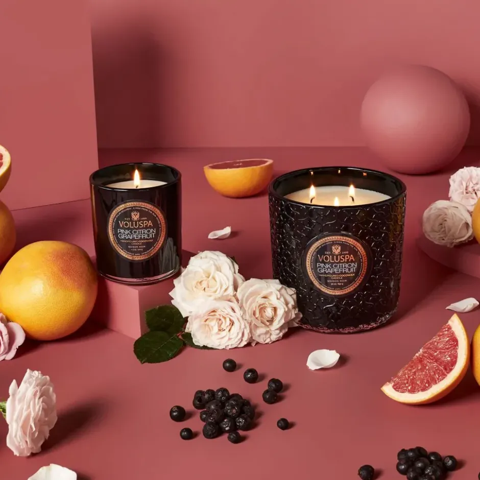 Classic Maison Noir tuoksukynttilä 60 tuntia, Pink Citron Grapefruit
