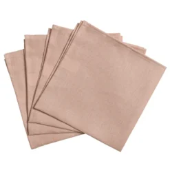 Clean lautasliinat 45 cm x 45 cm, 4-pakkaus, dusty rose